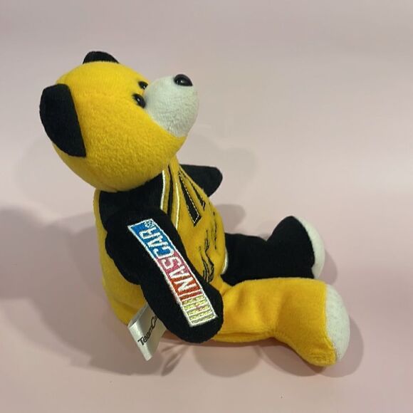 NASCAR MATT KENSETH Team Caliber TEDDY BEAR Plush Stuffed Toy 8" Yellow GUC - Picture 2 of 8